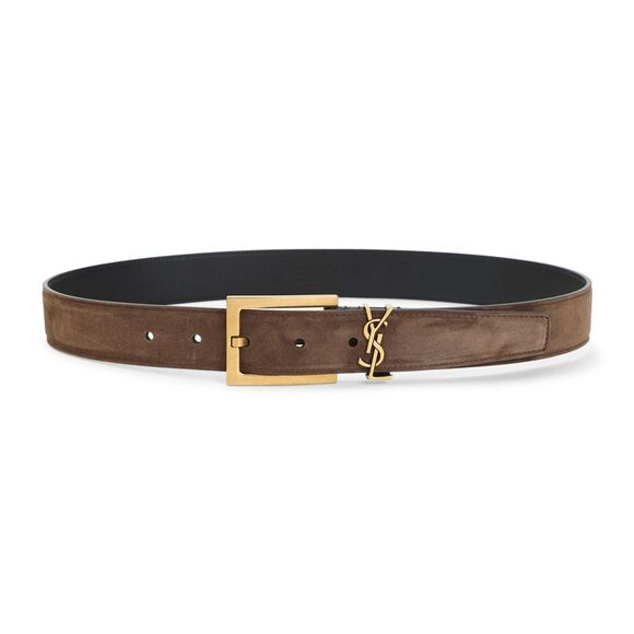 SAINT LAURENT Accessories - Saint Laurent Suede Belt Women